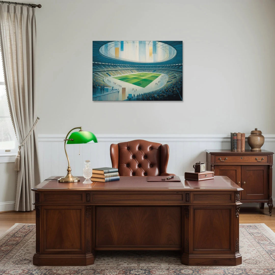 Olympic Stadium Panorama - Canvas Wall Art - Office - 36x24