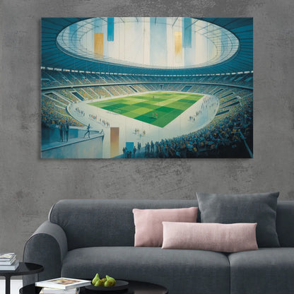 Olympic Stadium Panorama Sitting Room - Canvas Wall Art