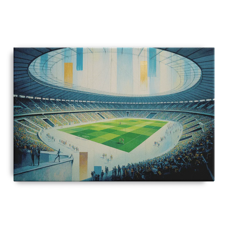 Olympic Stadium Panorama Front - Canvas Wall Art
