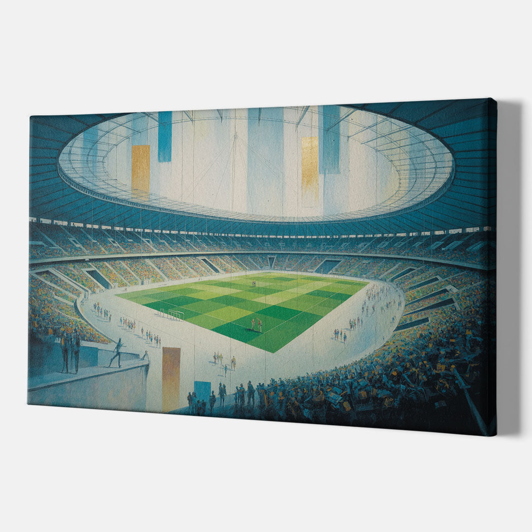 Olympic Stadium Panorama - Canvas Print Art Sides