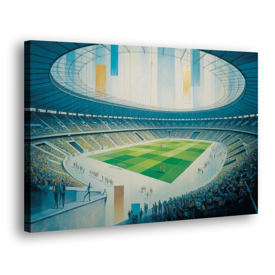 Olympic Stadium Panorama Side - Canvas Wall Art