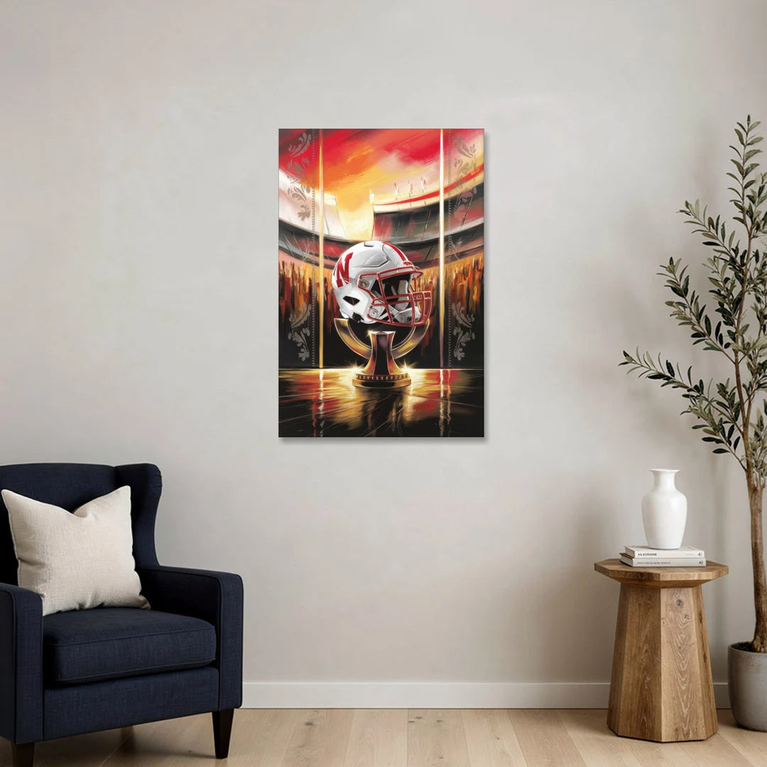 Omaha Cornhusker Spirit - Canvas Wall Art - Sofa - 24x36