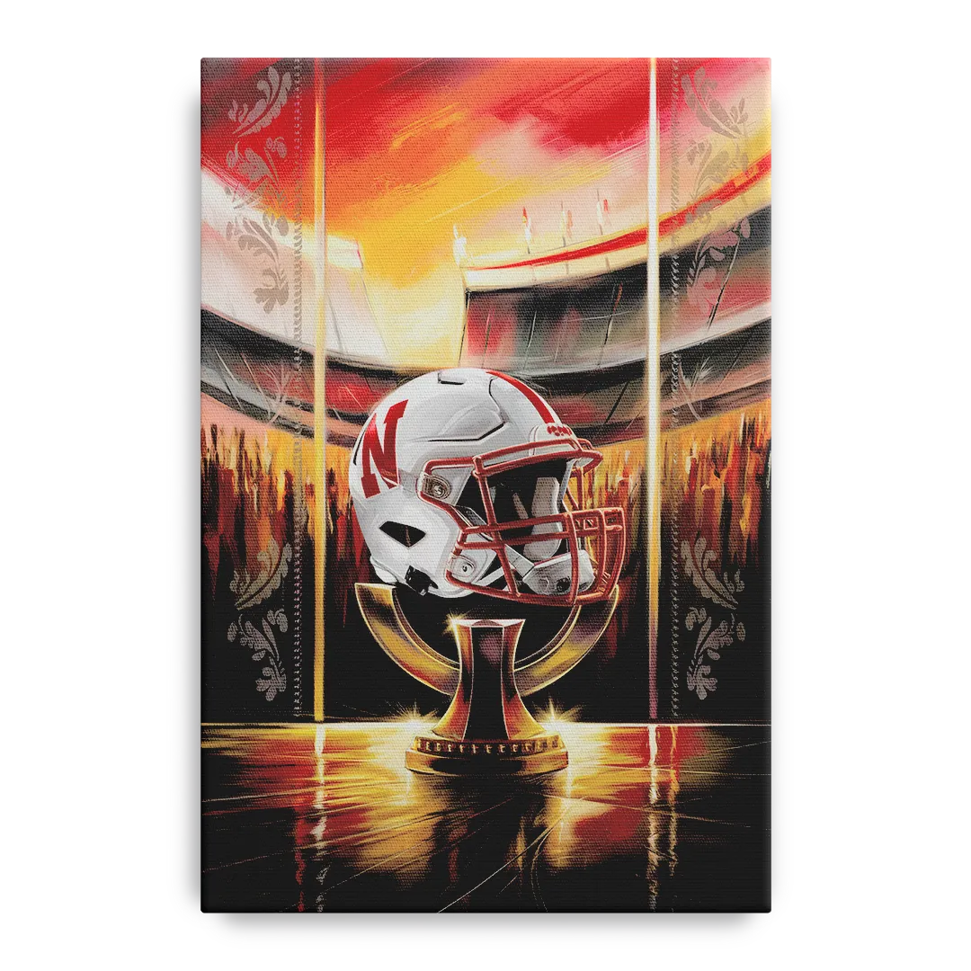 Omaha Cornhusker Spirit Front - Canvas Wall Art