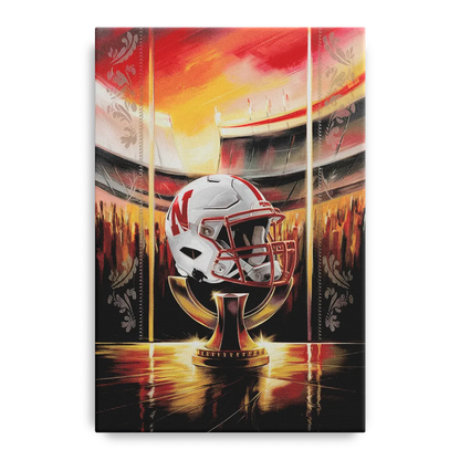 Omaha Cornhusker Spirit Front - Canvas Wall Art
