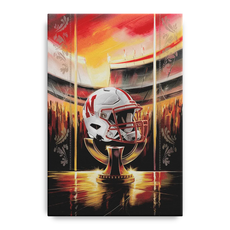 Omaha Cornhusker Spirit Front - Canvas Wall Art