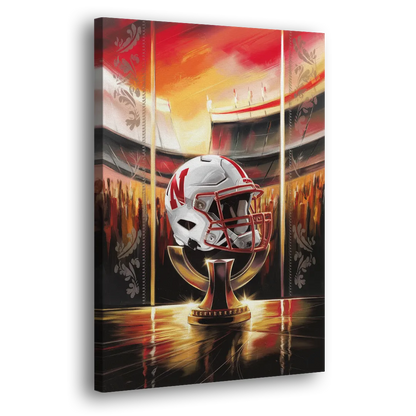 Omaha Cornhusker Spirit Side - Canvas Wall Art