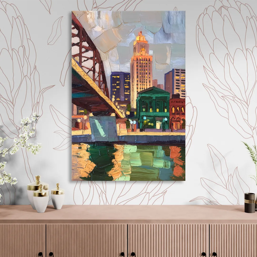 Omaha Historic Landmarks Sitting Room - Canvas Wall Art