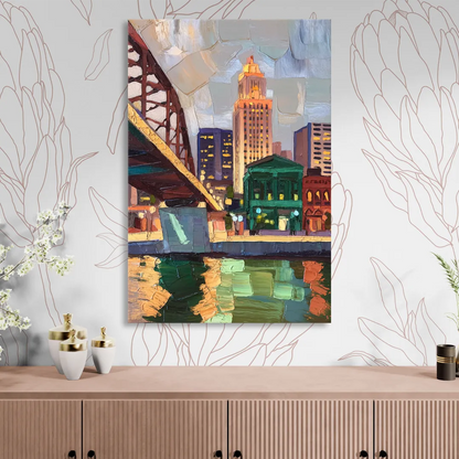 Omaha Historic Landmarks Sitting Room - Canvas Wall Art