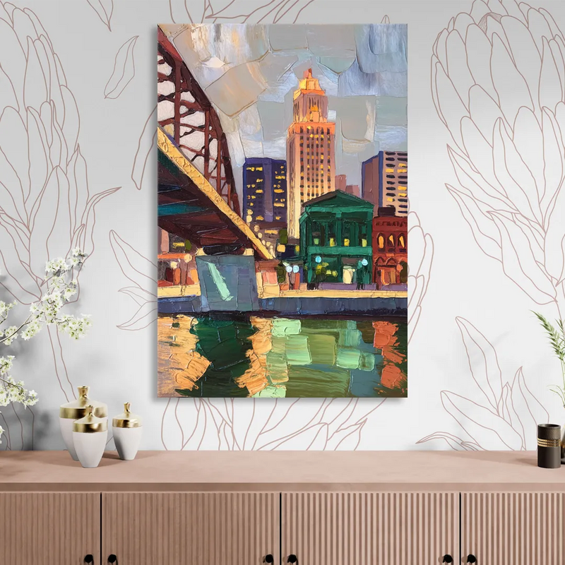 Omaha Historic Landmarks Sitting Room - Canvas Wall Art
