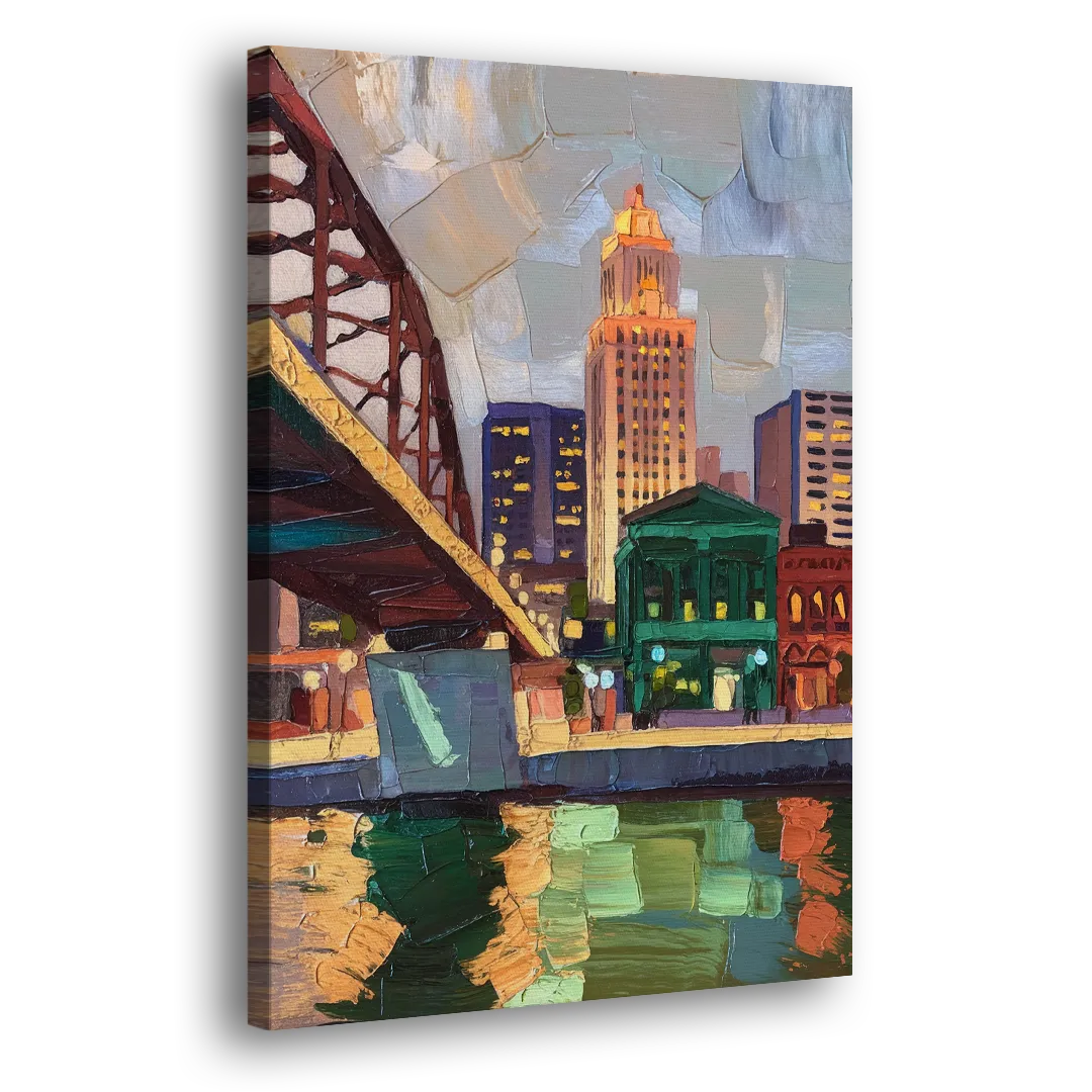 Omaha Historic Landmarks Side - Canvas Wall Art