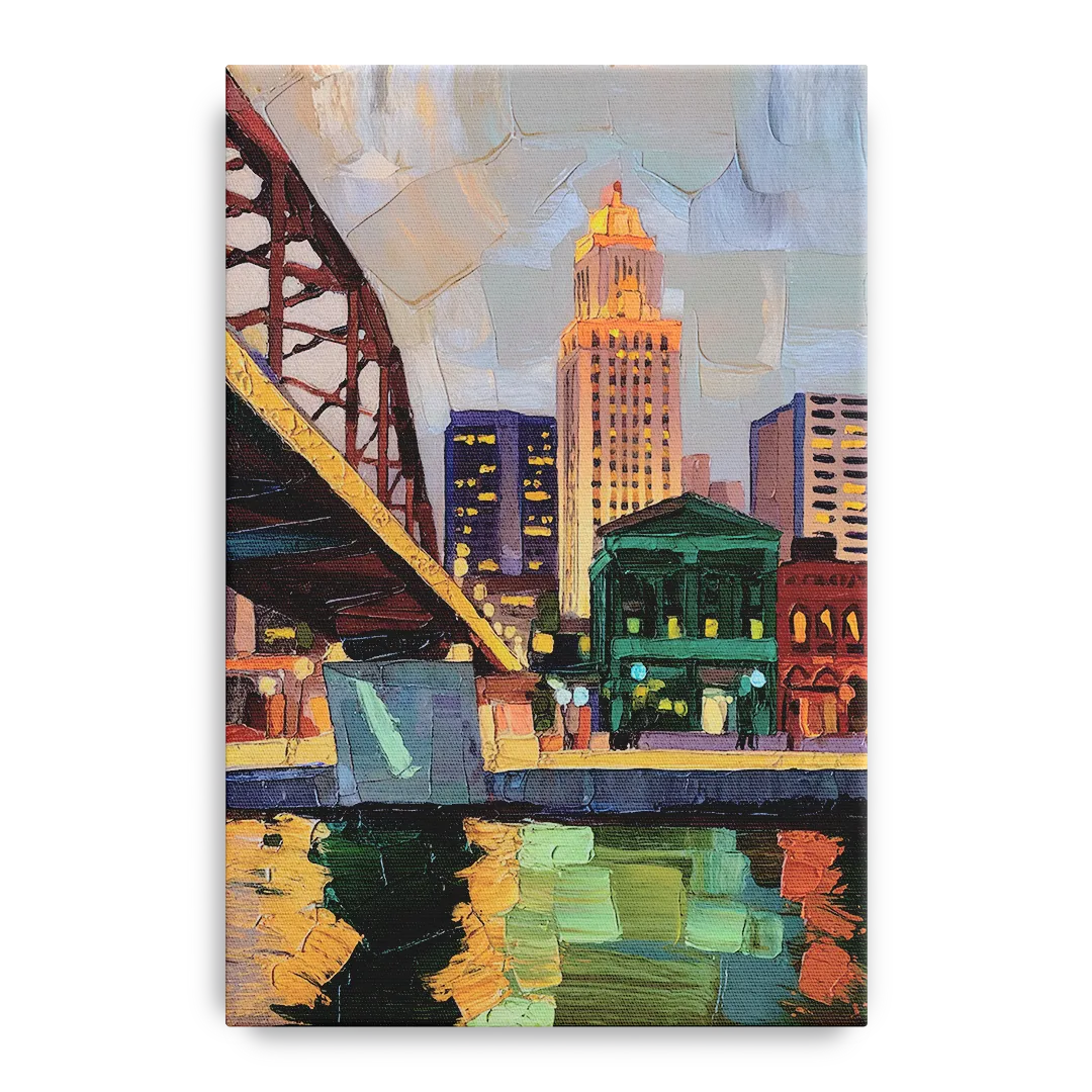 Omaha Historic Landmarks Front - Canvas Wall Art