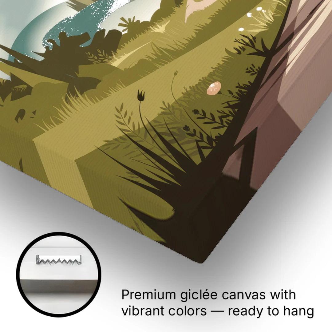 Omaha Nature Trails - Canvas Wall Art - Gallery Wrap Corner