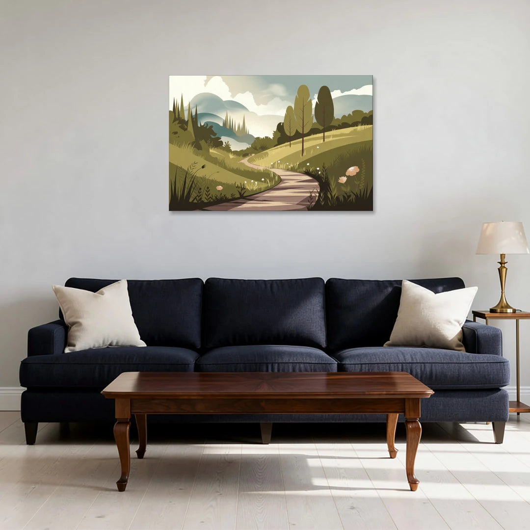 Omaha Nature Trails - Canvas Wall Art - Sofa - 36x24