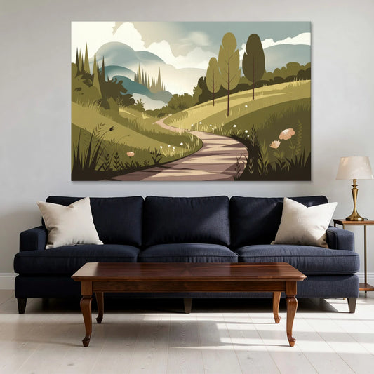 Omaha Nature Trails - Canvas Wall Art - Sofa - 60x40