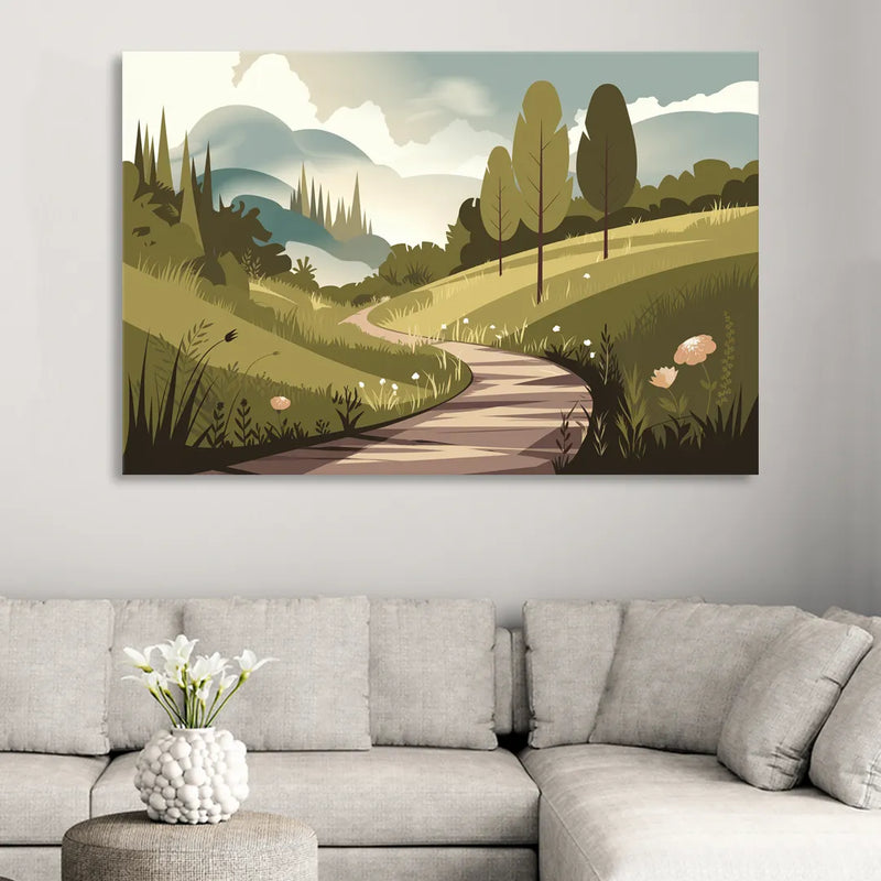 Omaha Nature Trails Sitting Room - Canvas Wall Art