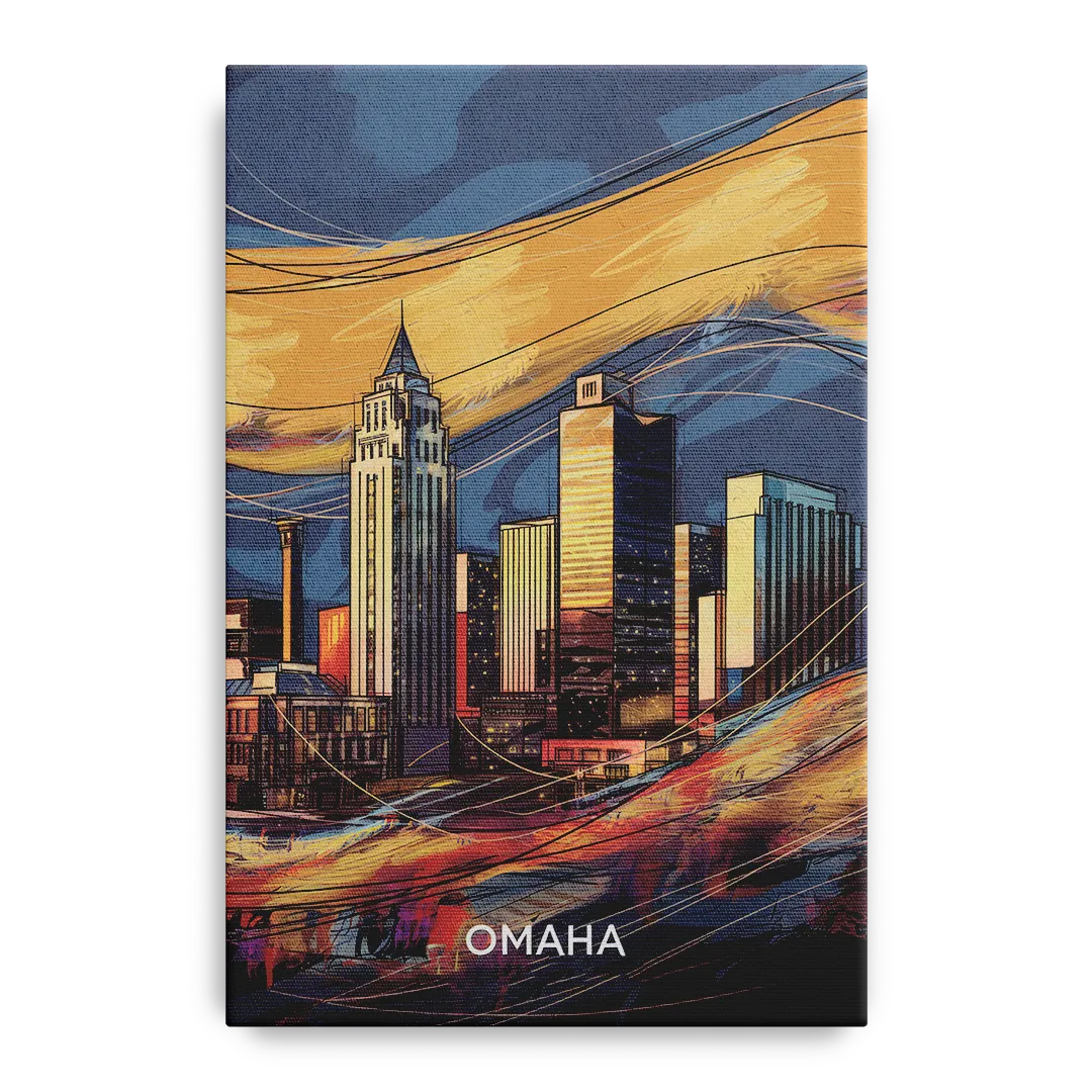 Omaha Urban Aesthetic Front - Canvas Wall Art