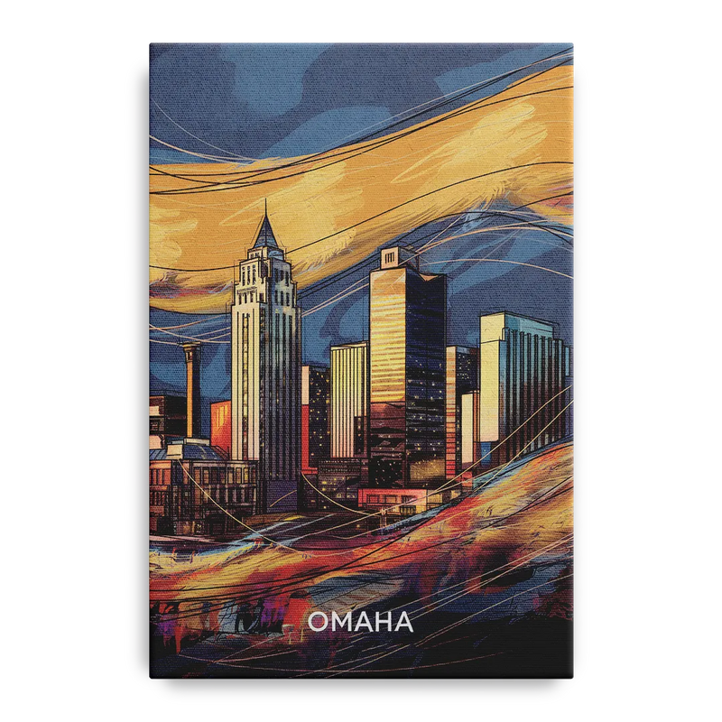 Omaha Urban Aesthetic Front - Canvas Wall Art