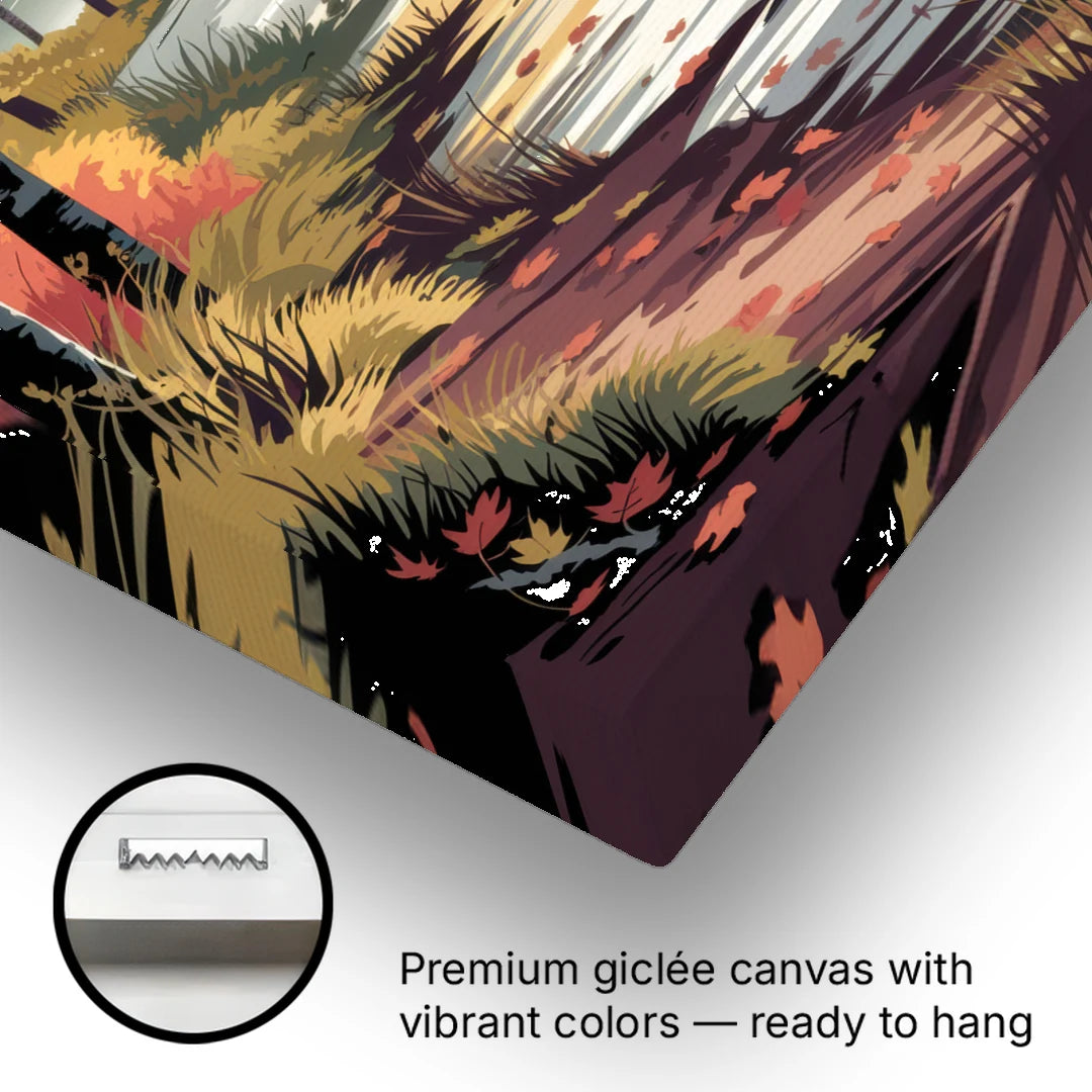 Ontario Autumn Colors - Canvas Wall Art - Gallery Wrap Corner
