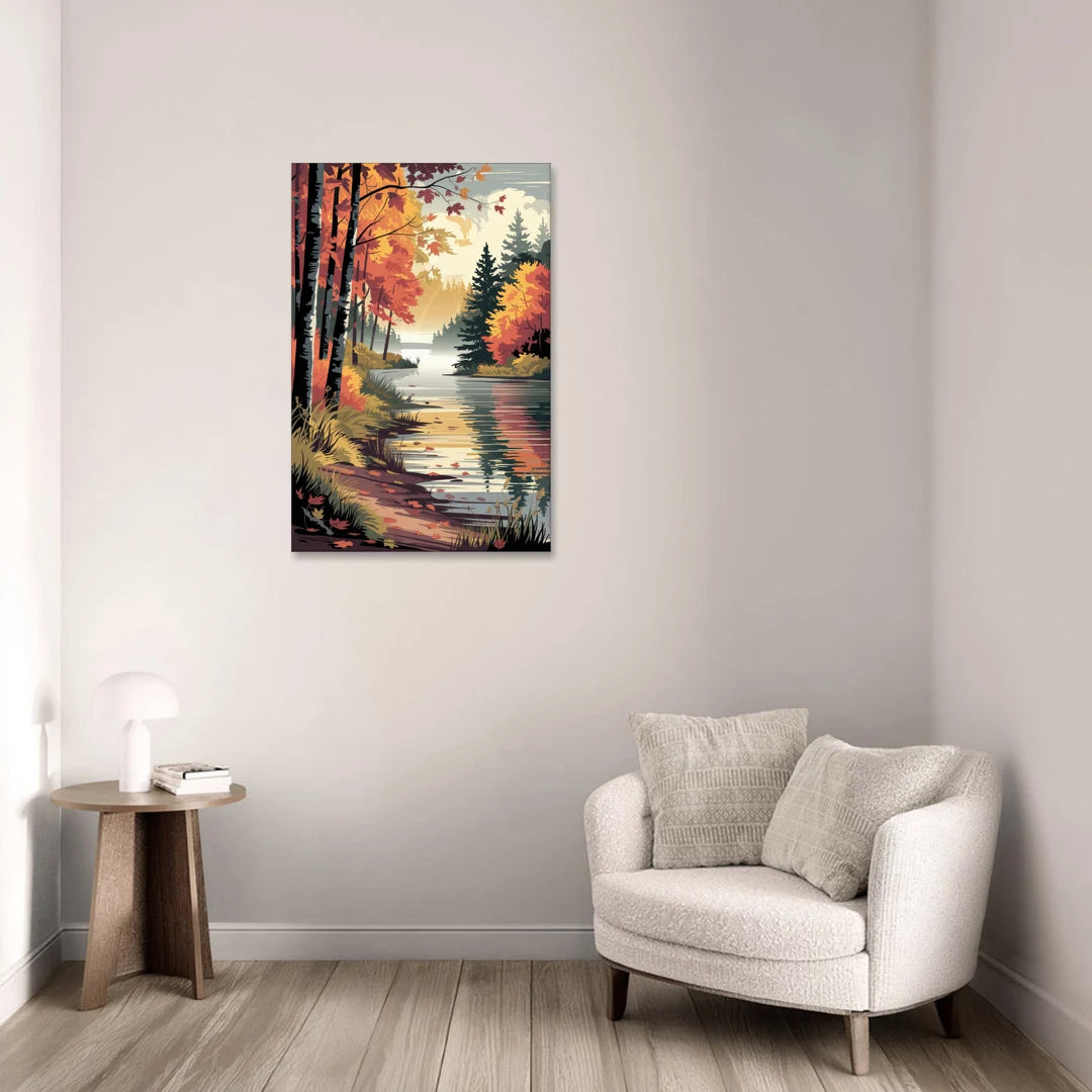Ontario Autumn Colors - Canvas Wall Art - Sofa - 24x36