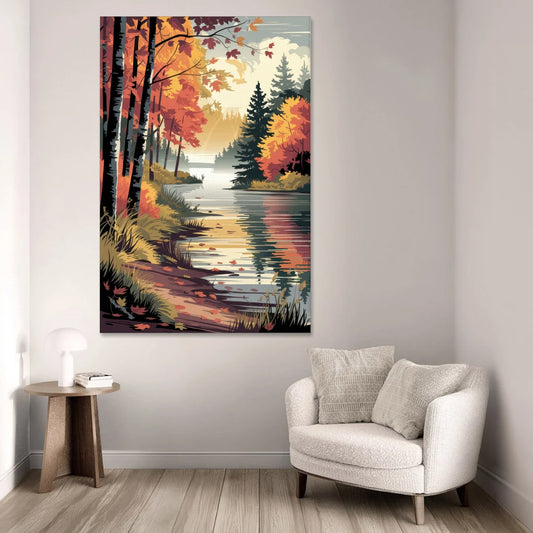 Ontario Autumn Colors - Canvas Wall Art - Sofa - 40x60