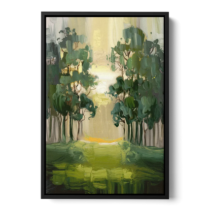 Ontario Forest Vibes Front - Black Canvas Wall Art