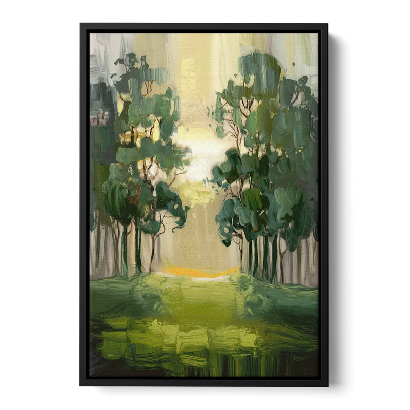 Ontario Forest Vibes Front - Black Canvas Wall Art