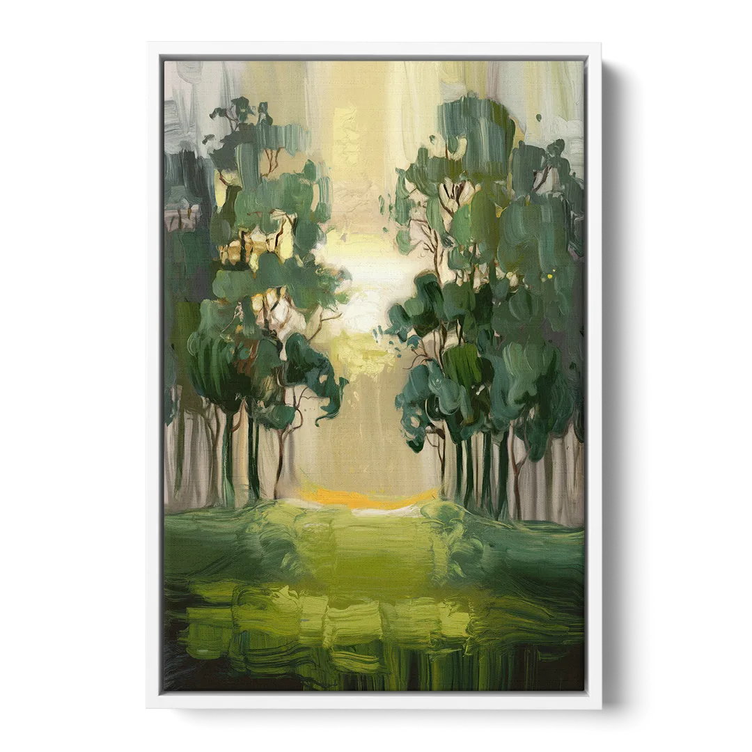 Ontario Forest Vibes Front - White Canvas Wall Art