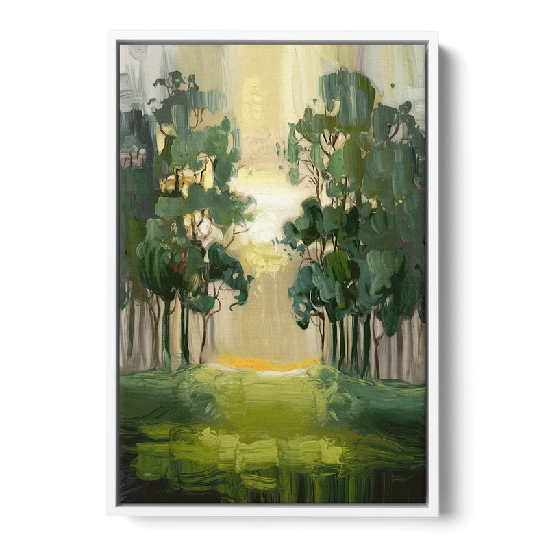 Ontario Forest Vibes Front - White Canvas Wall Art
