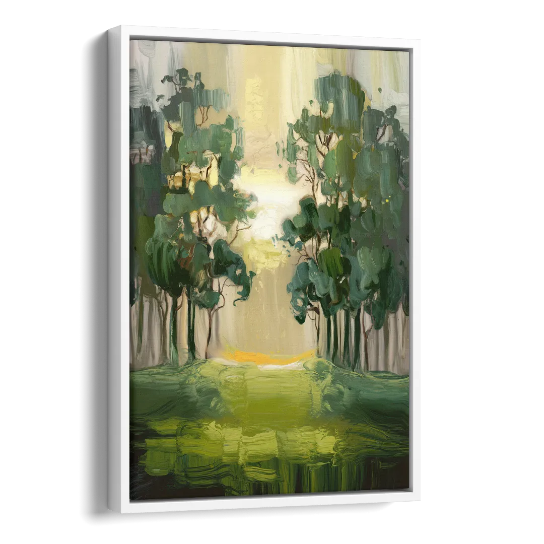 Ontario Forest Vibes Side - White Canvas Wall Art