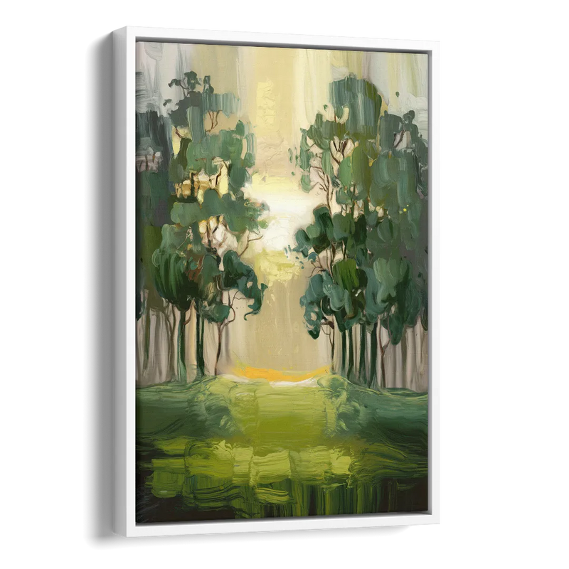 Ontario Forest Vibes Side - White Canvas Wall Art