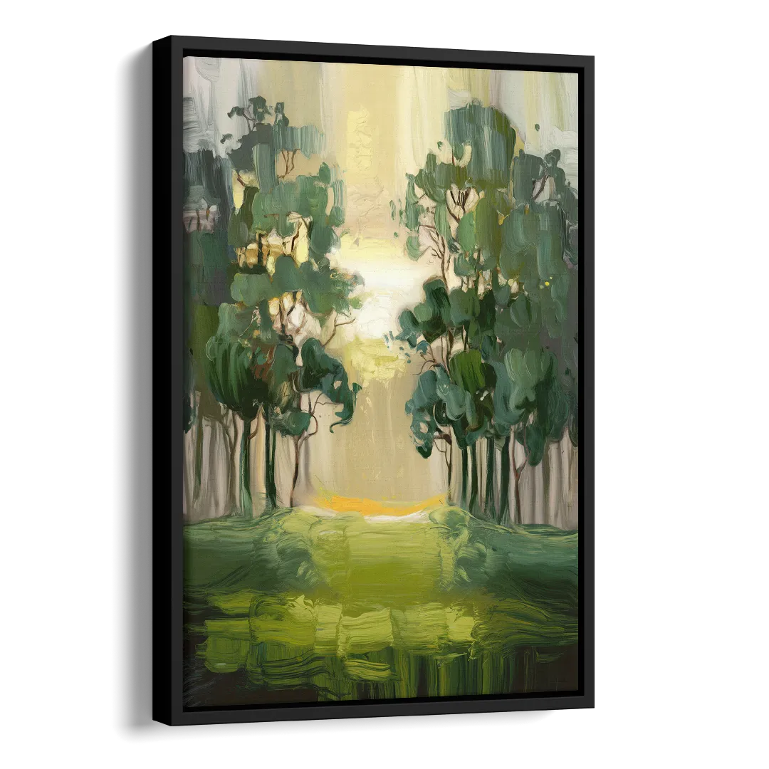 Ontario Forest Vibes Side - Black Canvas Wall Art