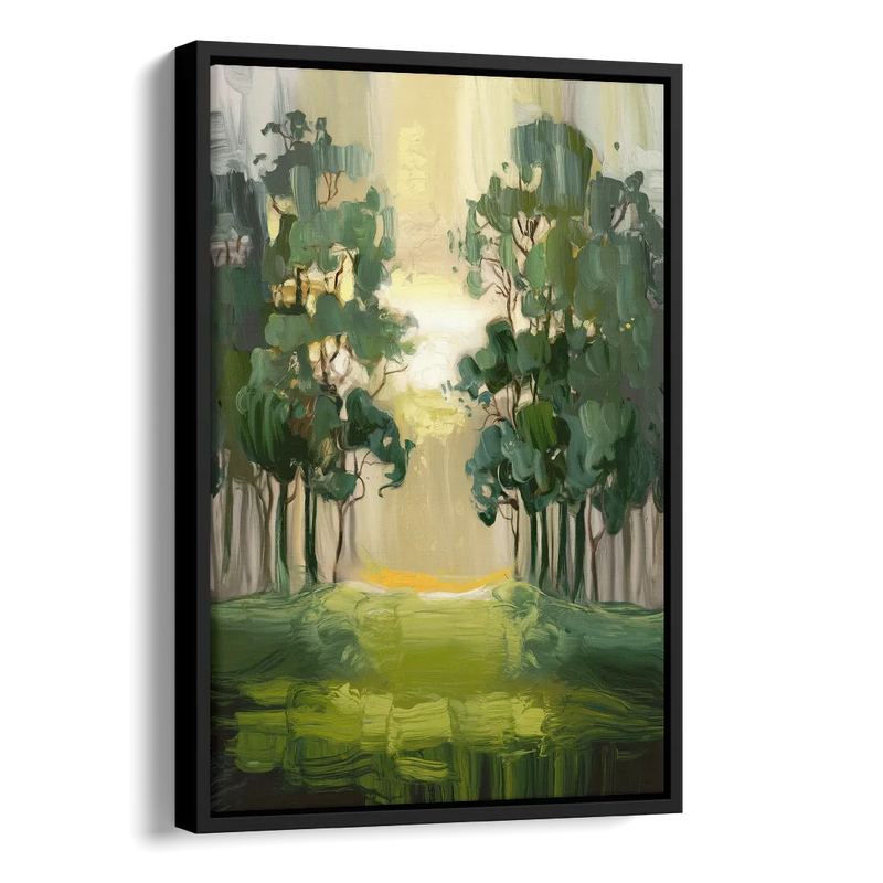 Ontario Forest Vibes Side - Black Canvas Wall Art