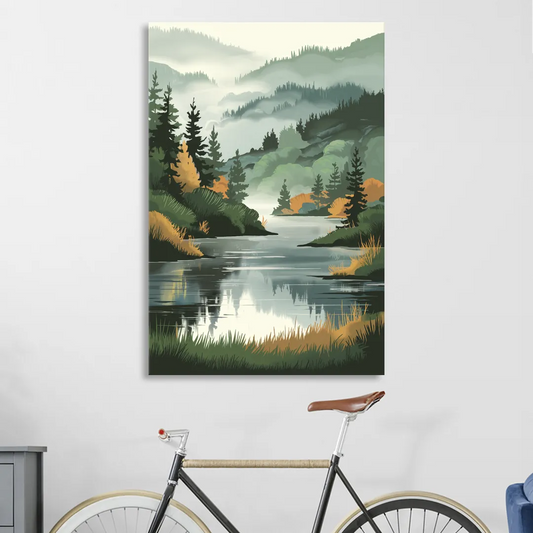 Ontario Lake Reflections Living Room - Canvas Wall Art
