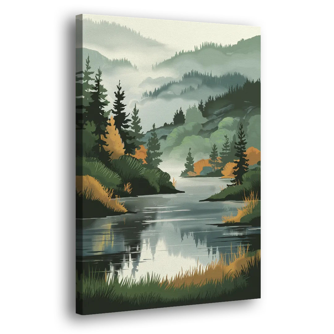 Ontario Lake Reflections Side - Canvas Wall Art
