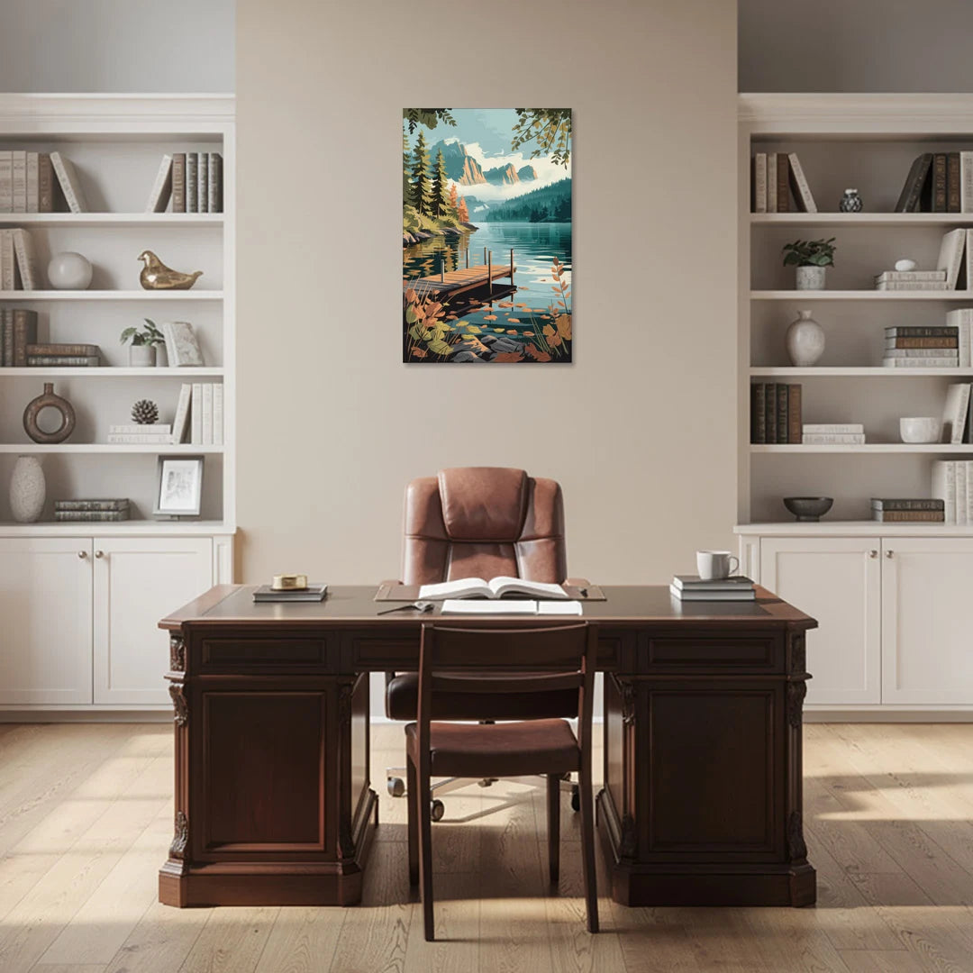 Ontario Lakeside Bliss - Canvas Wall Art - Office - 24x36
