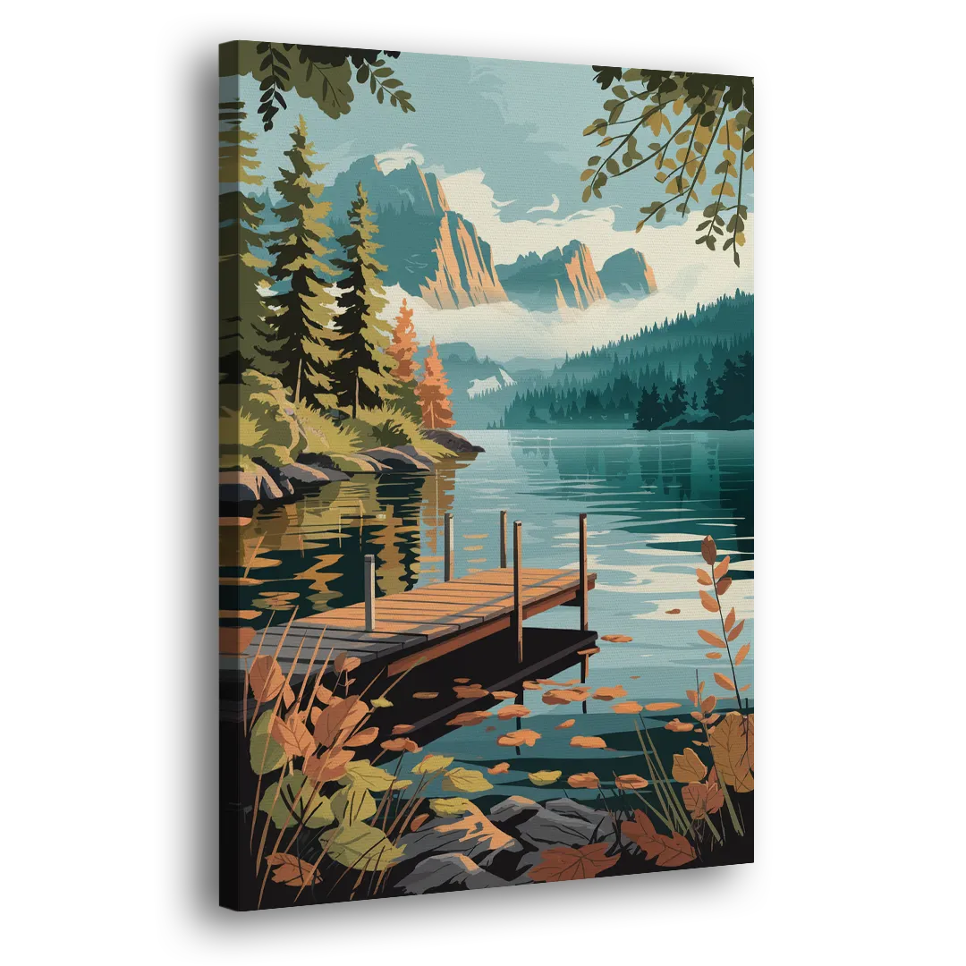 Ontario Lakeside Bliss Side - Canvas Wall Art