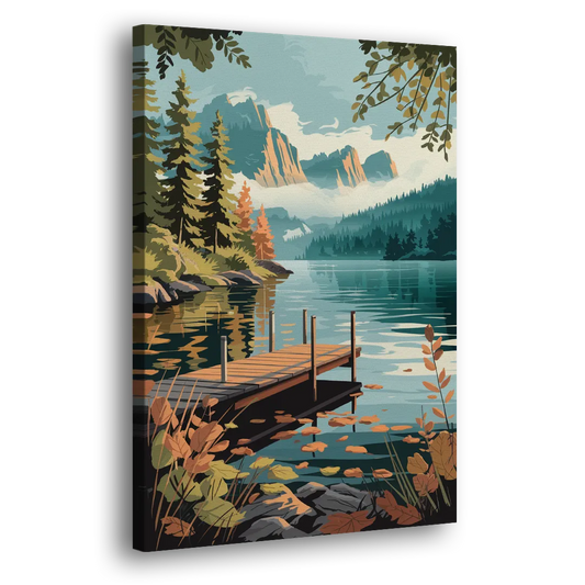 Ontario Lakeside Bliss Side - Canvas Wall Art