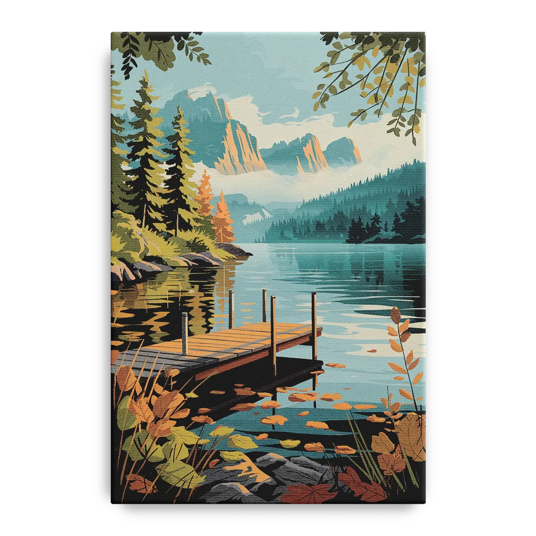 Ontario Lakeside Bliss Front - Canvas Wall Art