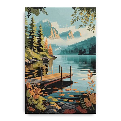 Ontario Lakeside Bliss Front - Canvas Wall Art