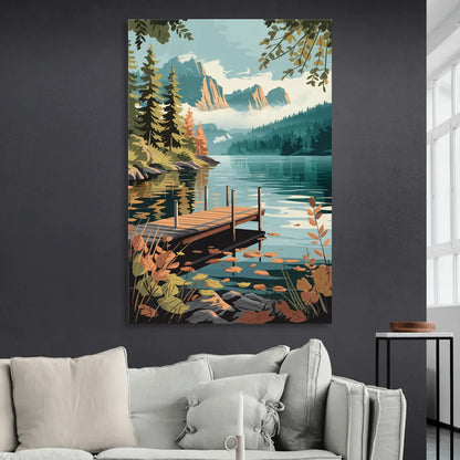 Ontario Lakeside Bliss Living Room - Canvas Wall Art