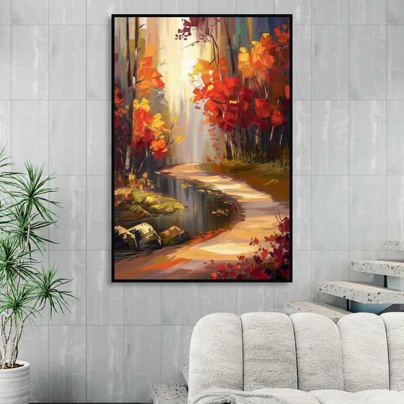 Ontario Nature Scenes Sitting Room - Black Canvas Wall Art