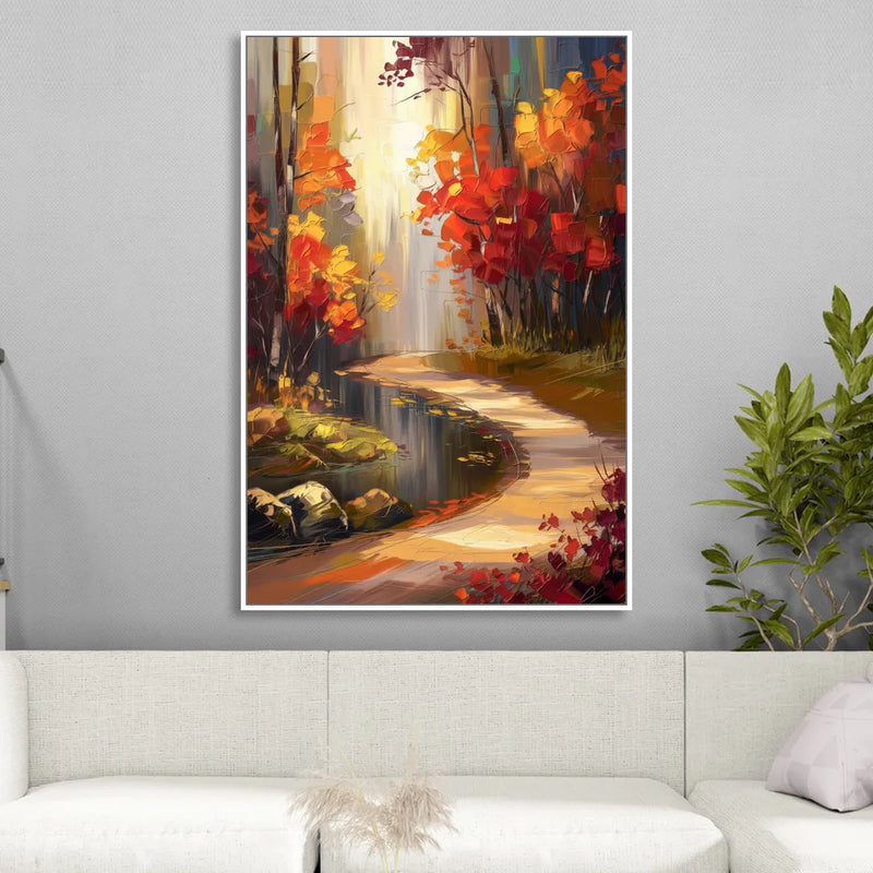 Ontario Nature Scenes Sitting Room - White Canvas Wall Art