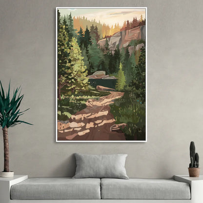 Ontario Scenic Trails Sitting Room - White Canvas Wall Art