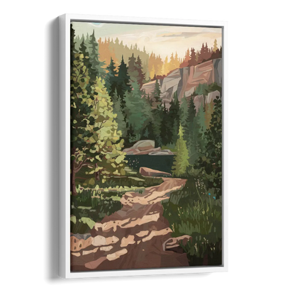 Ontario Scenic Trails Side - White Canvas Wall Art