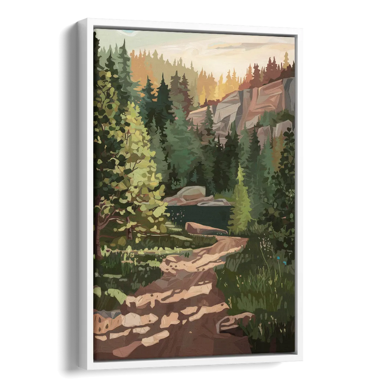 Ontario Scenic Trails Side - White Canvas Wall Art
