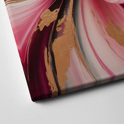 Opulent Garden Radiance Pink Abstract Canvas Close Up