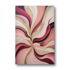 Opulent Serenity Pink Abstract - Canvas Wall Art - Front