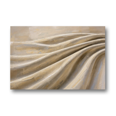 Organic Modern Wall Art of Draped Linen Folds - Canvas Wall Art - Front