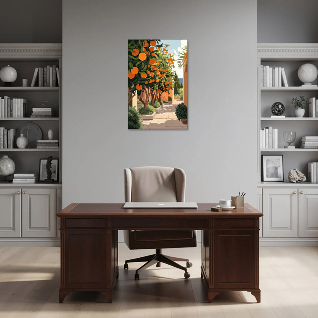 Orlando Citrus Grove Design - Canvas Wall Art - Office - 24x36