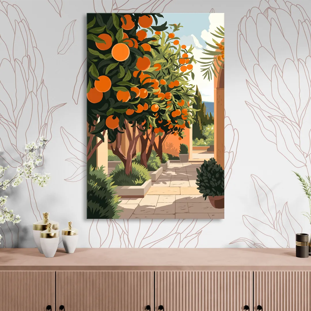 Orlando Citrus Grove Design Sitting Room - Canvas Wall Art